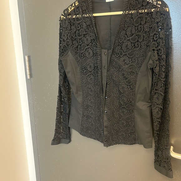 Naracamicie M NWOT Elegant Black Lace Women's blouse - Picture 3 of 15
